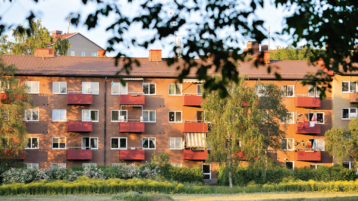 Bild bostadsrättshus foto: Kristofer Samuelsson/Johnér