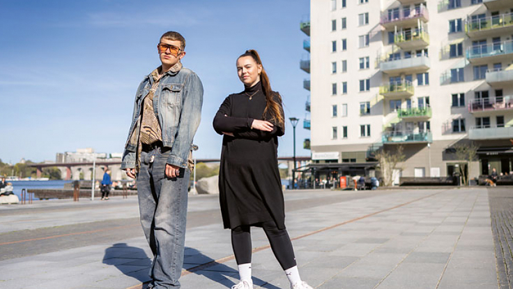 Bild Hannes Stenshäll och Laerke Christiensen. Foto: Magnus Glans