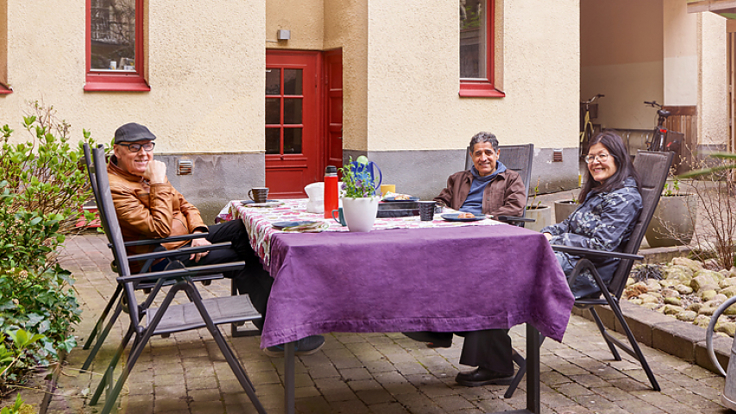 Bild Brf Alvhem i Göteborg med bl a ledamot Lisbeth Lindahl. Foto: Jonas Lundberg