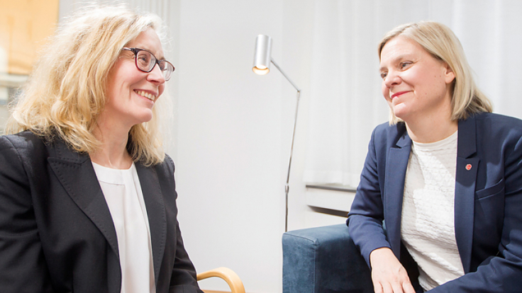 Bild Ulrika Blomqvist och Magdalena Andersson