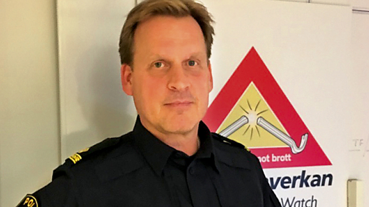 Bild Mikael Sundberg, kommunpolis i Skärholmen, Hägersten/Liljeholmen. Foto:  Jennifer Glans